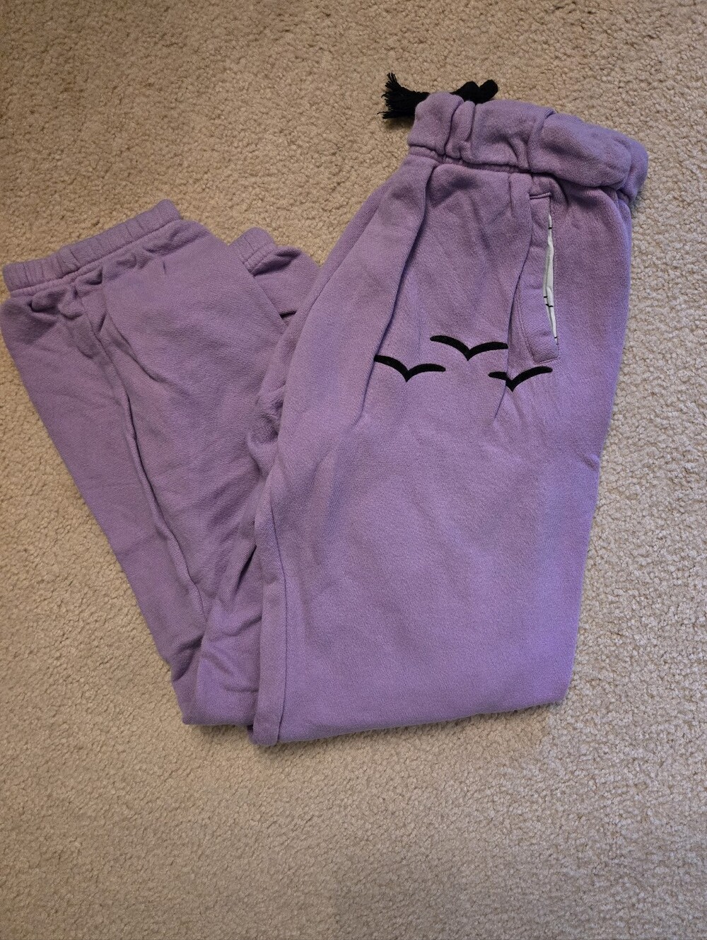 Lazypants Niki Original French Terry Jogger Sweatpants - Lavender - Size M